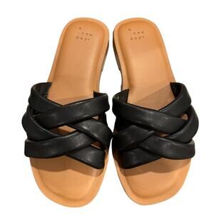 a new day | Black Sandals